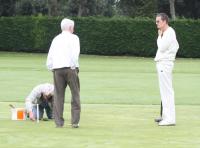 End of Season: Adjusting a hoop in Luc's game